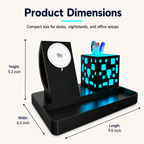 Cube Dock – MagSafe Charging Station with LED Pen Holder & Desk Organizer