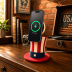 Uncle Sam Hat Wireless Charger – 25W MagSafe Charging Stand