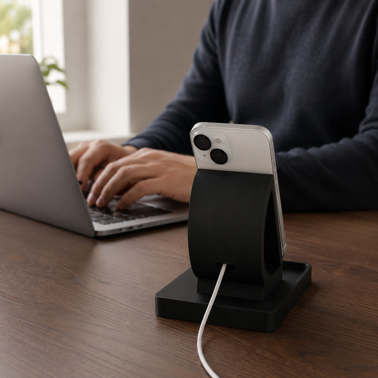 MagSafe Charging Stand with Tray – 25W Wireless Charger for iPhone