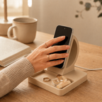 MagSafe Charging Stand with Tray – 25W Wireless Charger for iPhone