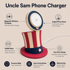 Uncle Sam Hat Wireless Charger – 25W MagSafe Charging Stand