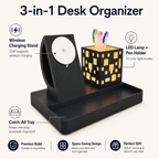 Cube Dock – MagSafe Charging Station with LED Pen Holder & Desk Organizer