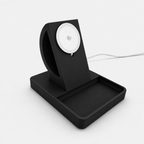 MagSafe Charging Stand with Catch-All Tray – 25W Fast Wireless Charger, StandBy Mode, Desk Organizer