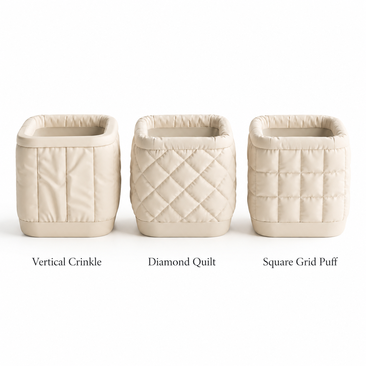 Capsa Modular Desktop Trash Bin – Sculpted Cloth Design