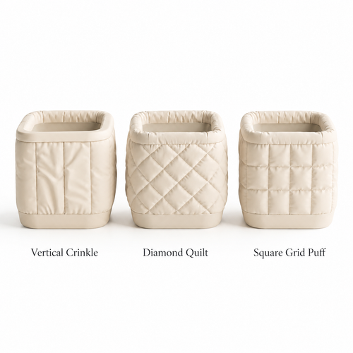 Capsa Modular Desktop Trash Bin – Sculpted Cloth Design