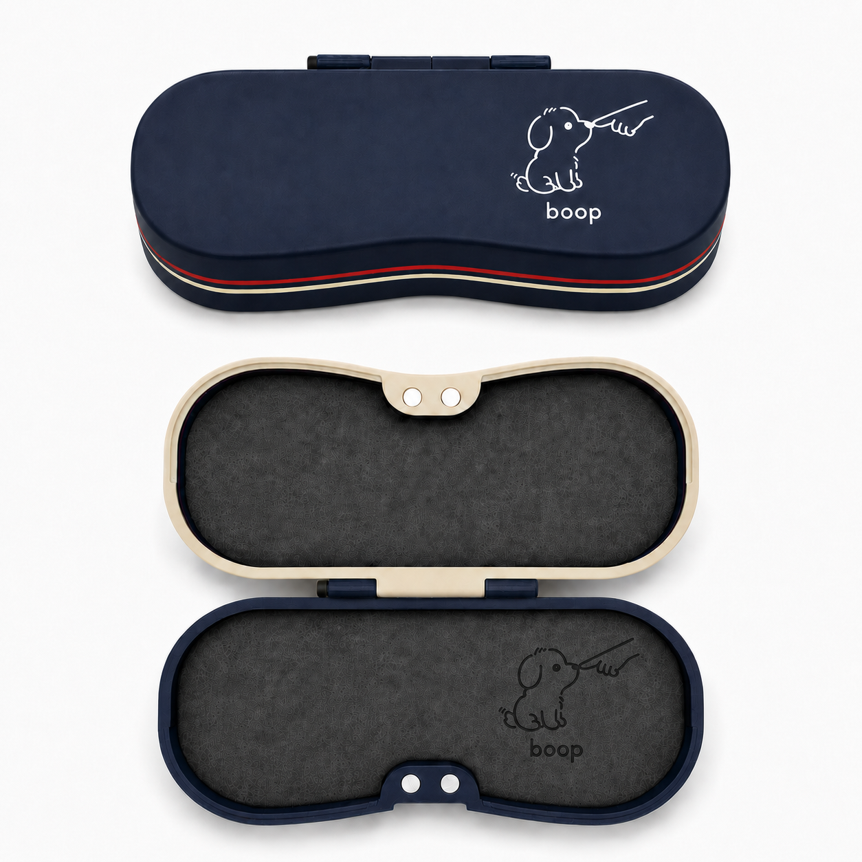 Cute Character Glasses Case | Hard Shell Magnetic Eyeglass Holder, Eco-Friendly, Felt Lined, Funny Gift