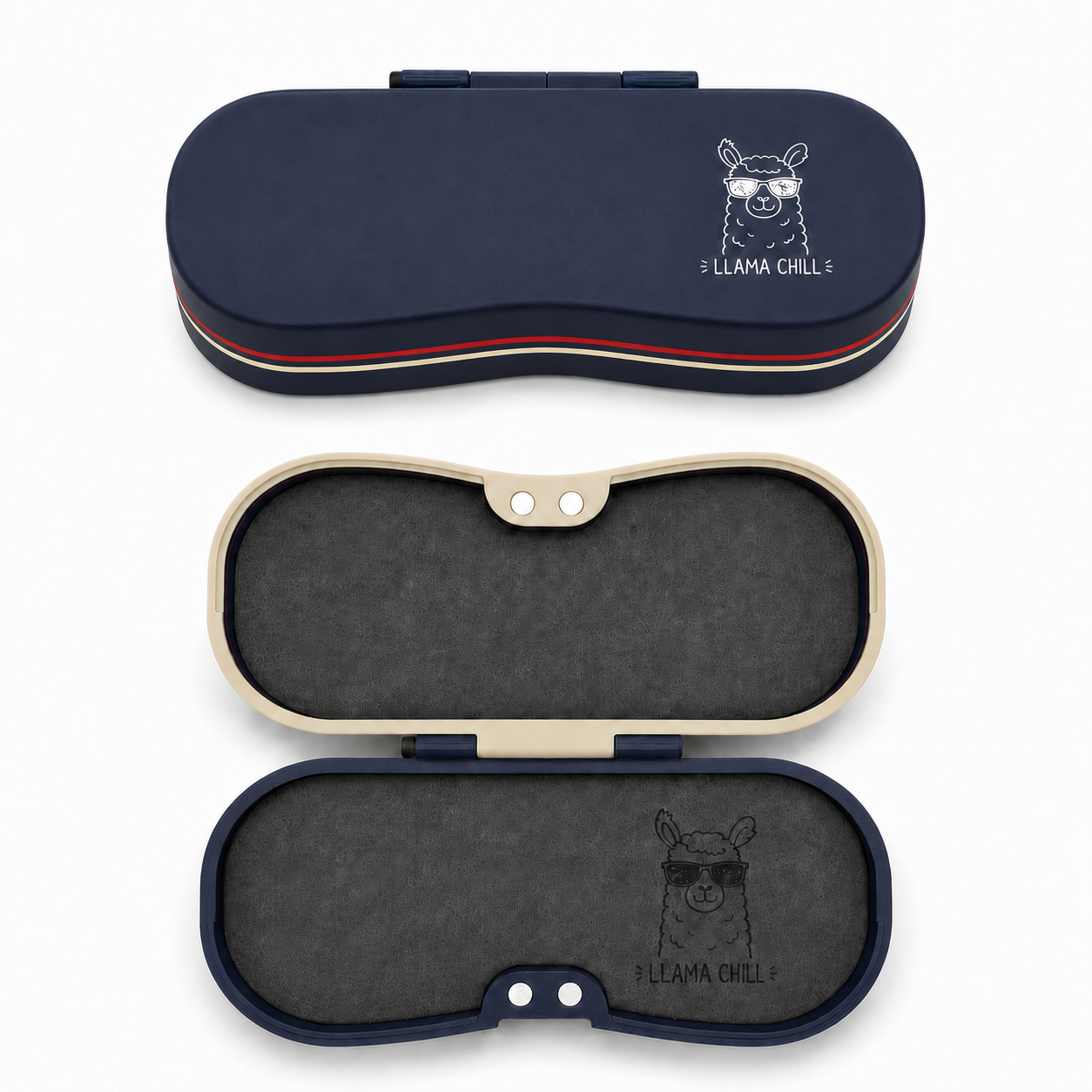 Cute Character Glasses Case | Hard Shell Magnetic Eyeglass Holder, Eco-Friendly, Felt Lined, Funny Gift
