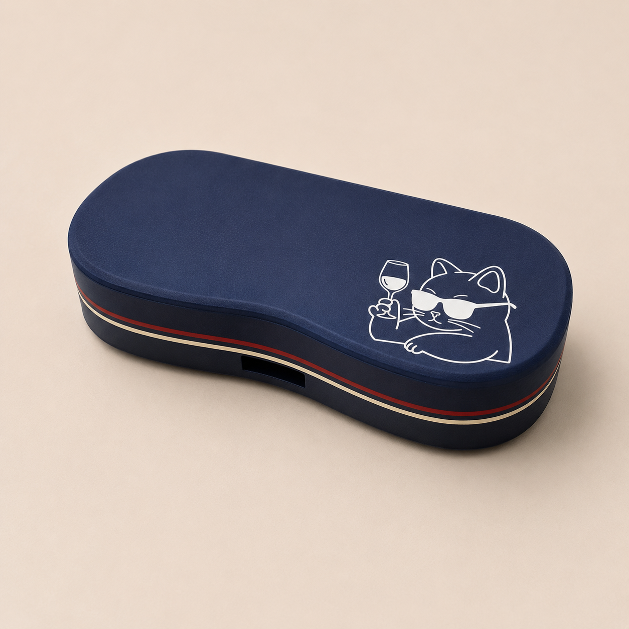 Cute Character Glasses Case | Hard Shell Magnetic Eyeglass Holder, Eco-Friendly, Felt Lined, Funny Gift