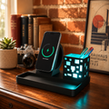 Cube Dock – MagSafe Charging Station with LED Pen Holder & Desk Organizer