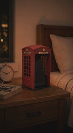 Vintage Phone Booth MagSafe Charger for iPhone with LED Lights